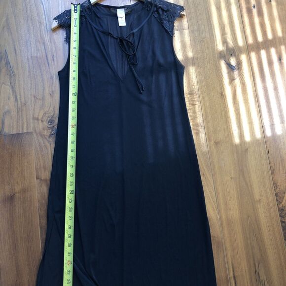 We Are HAH Hot As Hell Geisha Gone Wild Black Maxi Slip Dress Size M - Picture 13 of 13